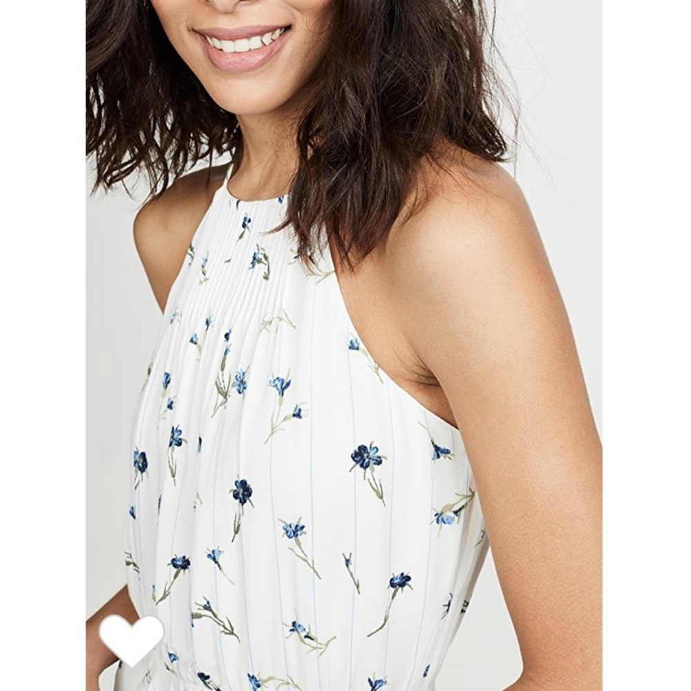 Joie Lamberta Halter Floral Ruffle High-Low Dress - Picture 5 of 16
